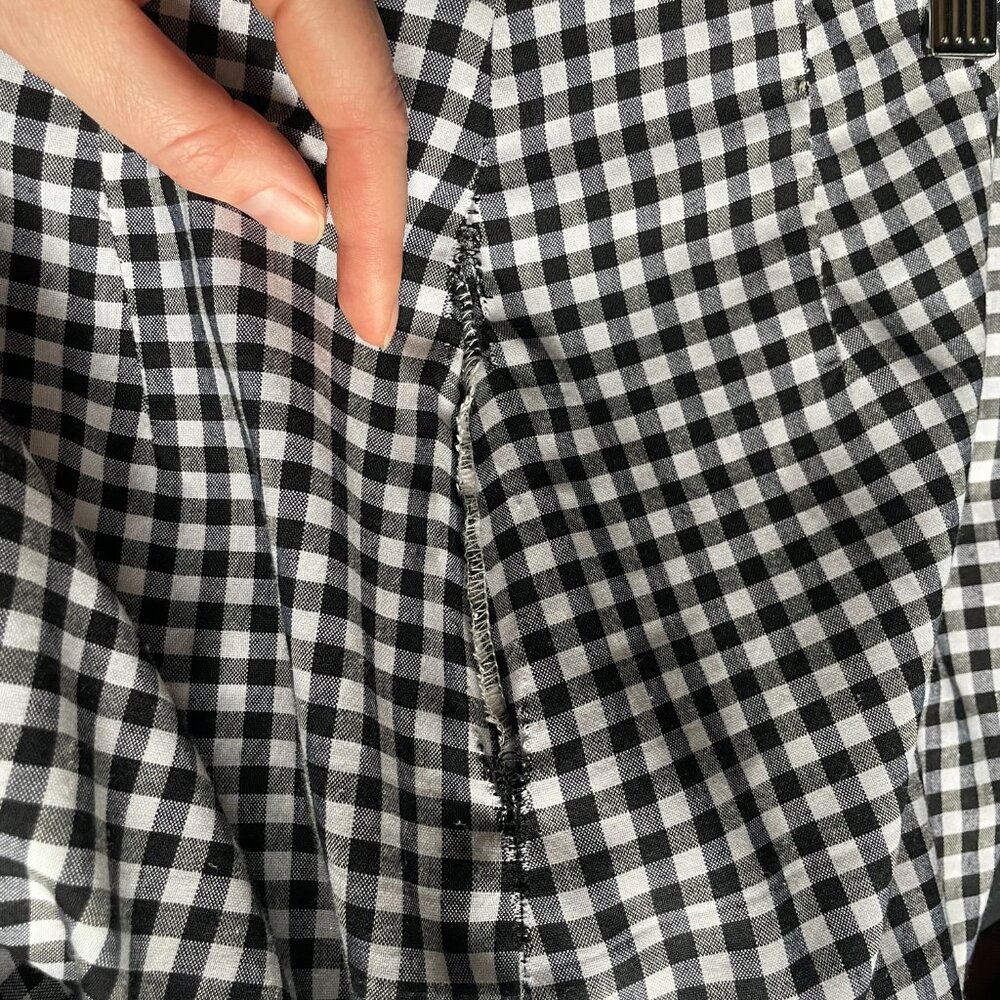 Rachel Antonoff Gingham Checkered Cigarette Cotton Pant Size 4 - Picture 7 of 7